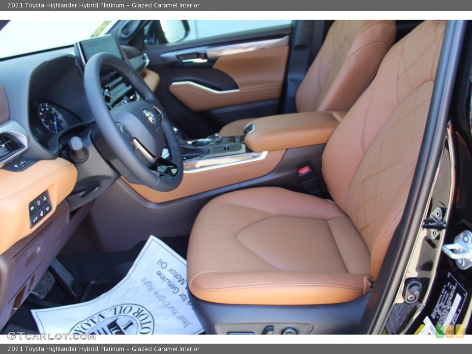 Glazed Caramel Interior Photo for the 2021 Toyota Highlander Hybrid Platinum #140138331