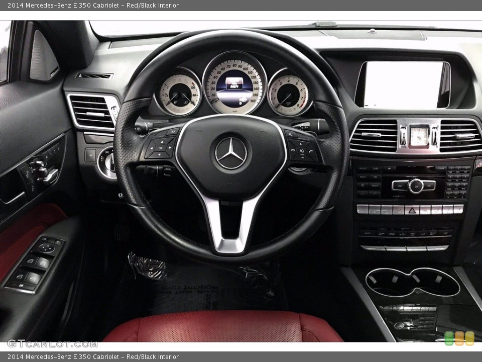 Red/Black Interior Steering Wheel for the 2014 Mercedes-Benz E 350 Cabriolet #140141758