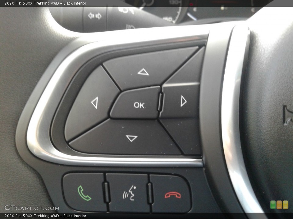 Black Interior Steering Wheel for the 2020 Fiat 500X Trekking AWD #140142308