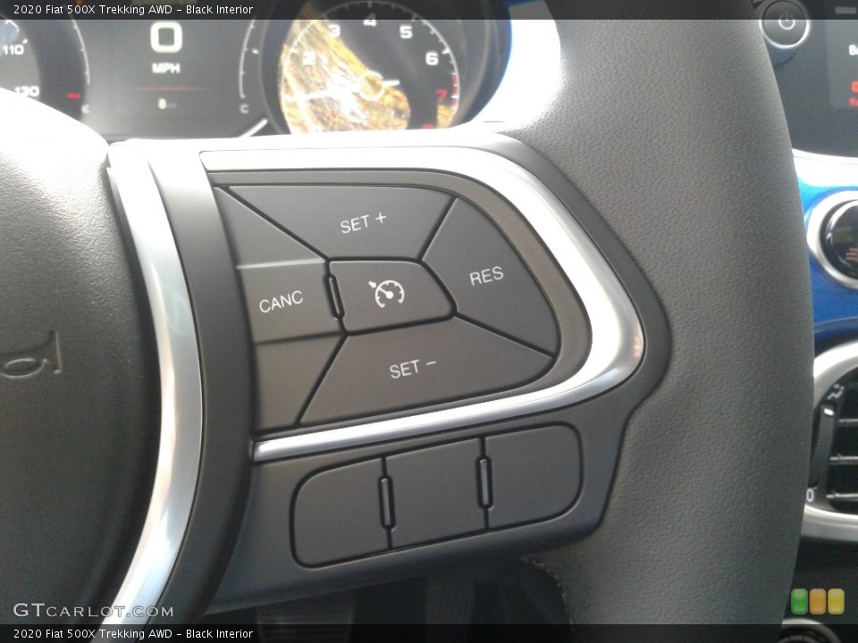 Black Interior Steering Wheel for the 2020 Fiat 500X Trekking AWD #140142329