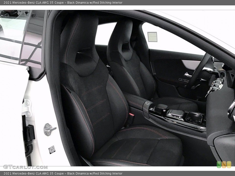 Black Dinamica w/Red Stitching Interior Photo for the 2021 Mercedes-Benz CLA AMG 35 Coupe #140146541