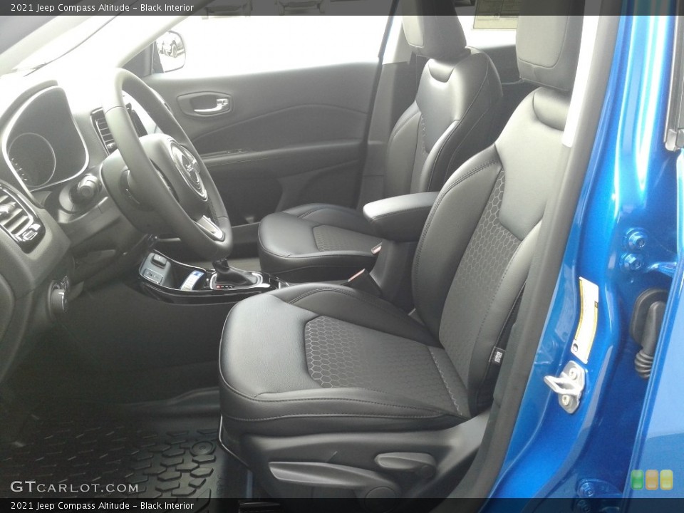 Black Interior Front Seat for the 2021 Jeep Compass Altitude #140147690