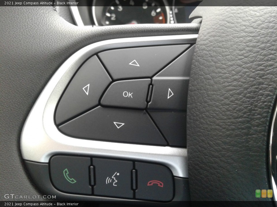 Black Interior Steering Wheel for the 2021 Jeep Compass Altitude #140147735