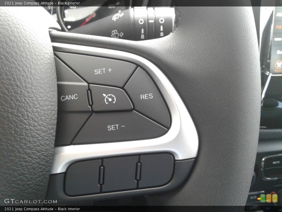 Black Interior Steering Wheel for the 2021 Jeep Compass Altitude #140147741