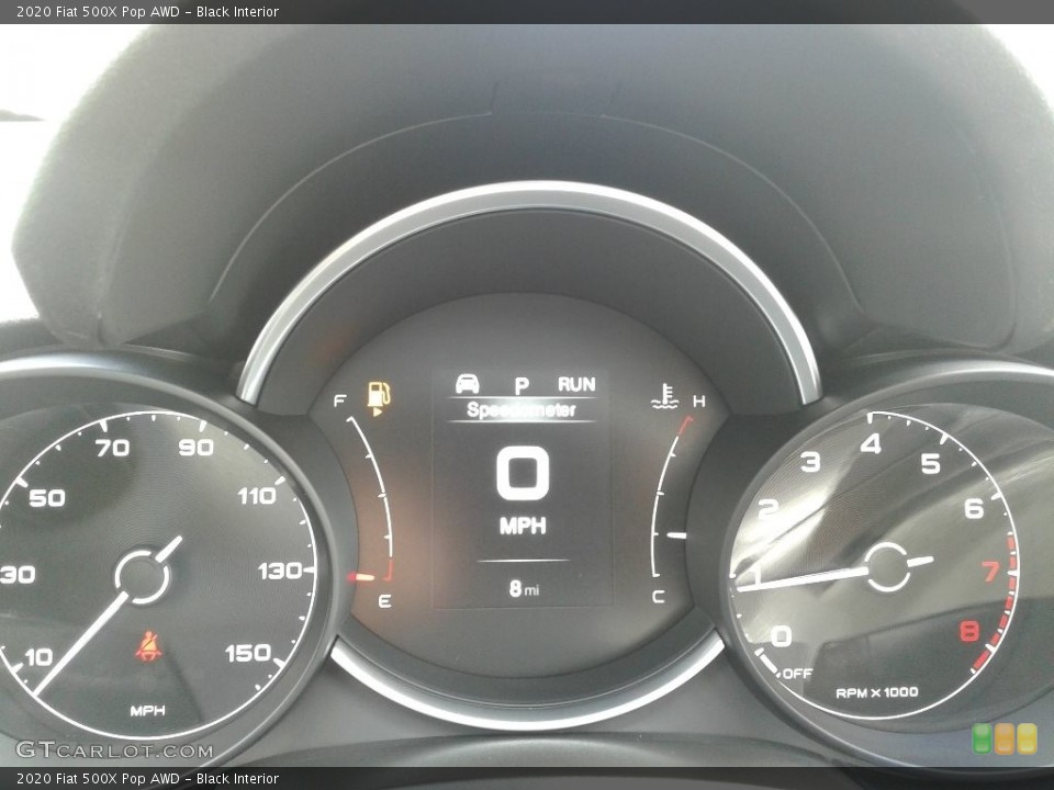 Black Interior Gauges for the 2020 Fiat 500X Pop AWD #140147915