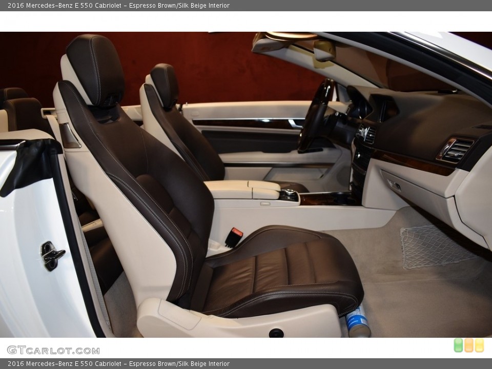 Espresso Brown/Silk Beige Interior Photo for the 2016 Mercedes-Benz E 550 Cabriolet #140148393