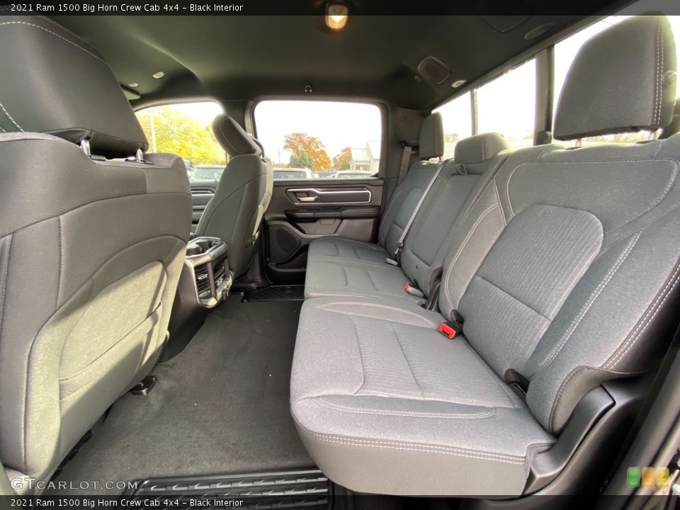 Black Interior Rear Seat for the 2021 Ram 1500 Big Horn Crew Cab 4x4 #140149719