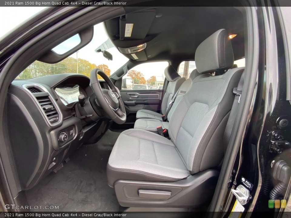 Diesel Gray/Black Interior Photo for the 2021 Ram 1500 Big Horn Quad Cab 4x4 #140149968