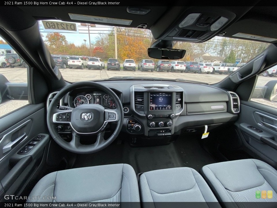Diesel Gray/Black Interior Front Seat for the 2021 Ram 1500 Big Horn Crew Cab 4x4 #140150862