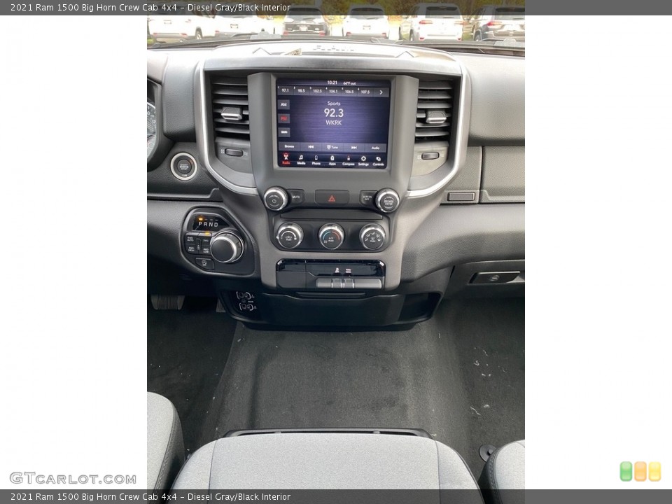 Diesel Gray/Black Interior Controls for the 2021 Ram 1500 Big Horn Crew Cab 4x4 #140150907