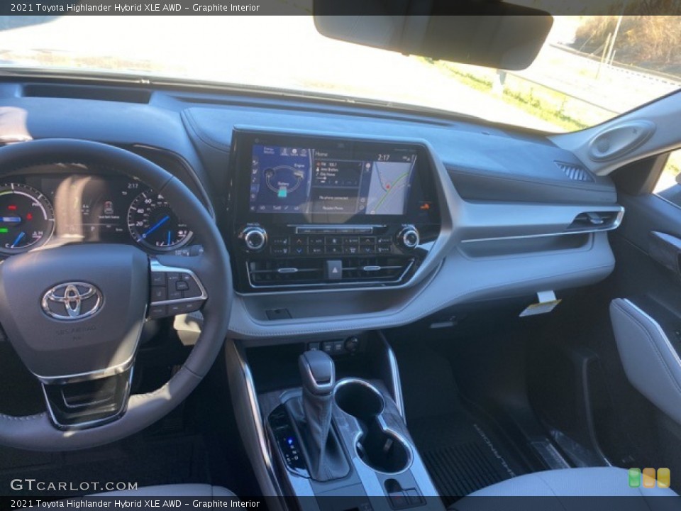 Graphite Interior Dashboard for the 2021 Toyota Highlander Hybrid XLE AWD #140152683
