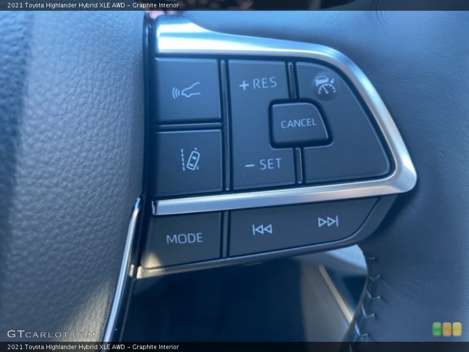 Graphite Interior Steering Wheel for the 2021 Toyota Highlander Hybrid XLE AWD #140152785