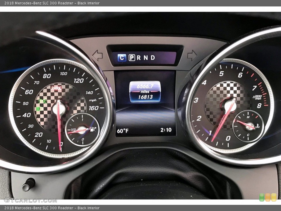 Black Interior Gauges for the 2018 Mercedes-Benz SLC 300 Roadster #140154606
