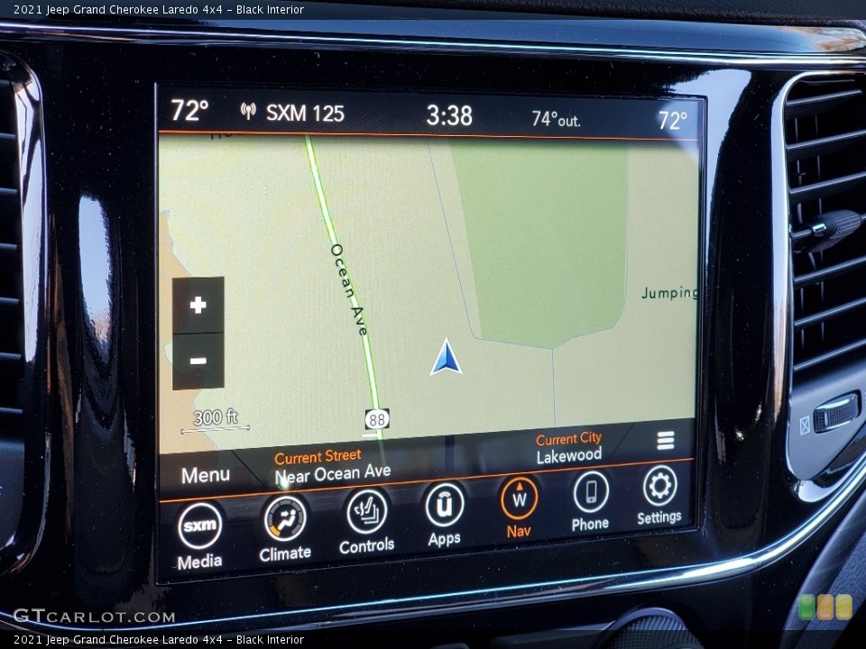 Black Interior Navigation for the 2021 Jeep Grand Cherokee Laredo 4x4 #140155816