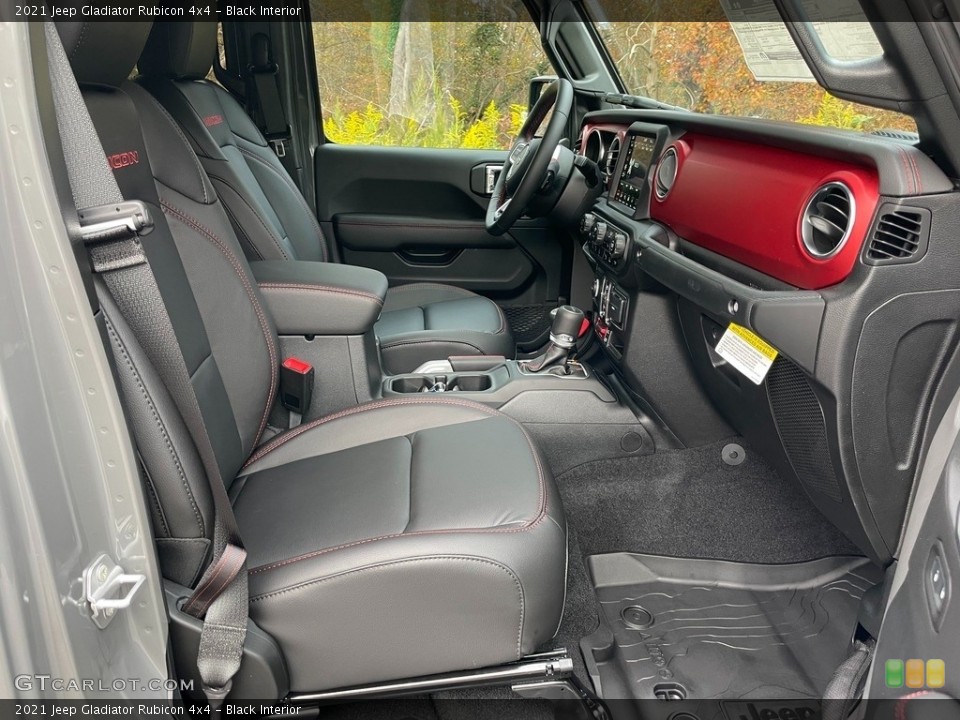 Black Interior Front Seat for the 2021 Jeep Gladiator Rubicon 4x4 #140157114