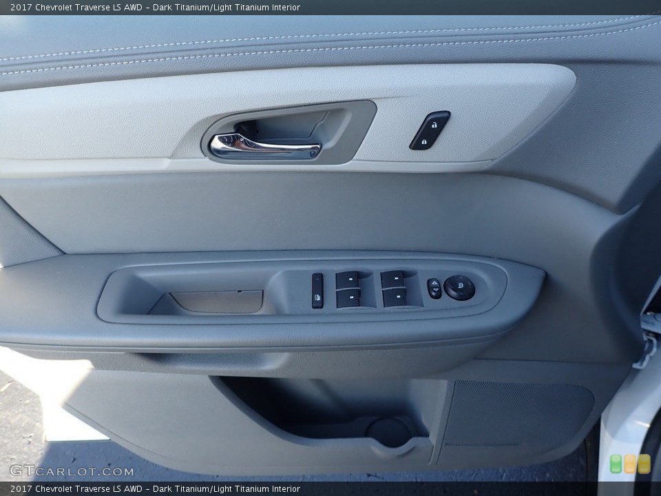 Dark Titanium/Light Titanium Interior Door Panel for the 2017 Chevrolet Traverse LS AWD #140157153