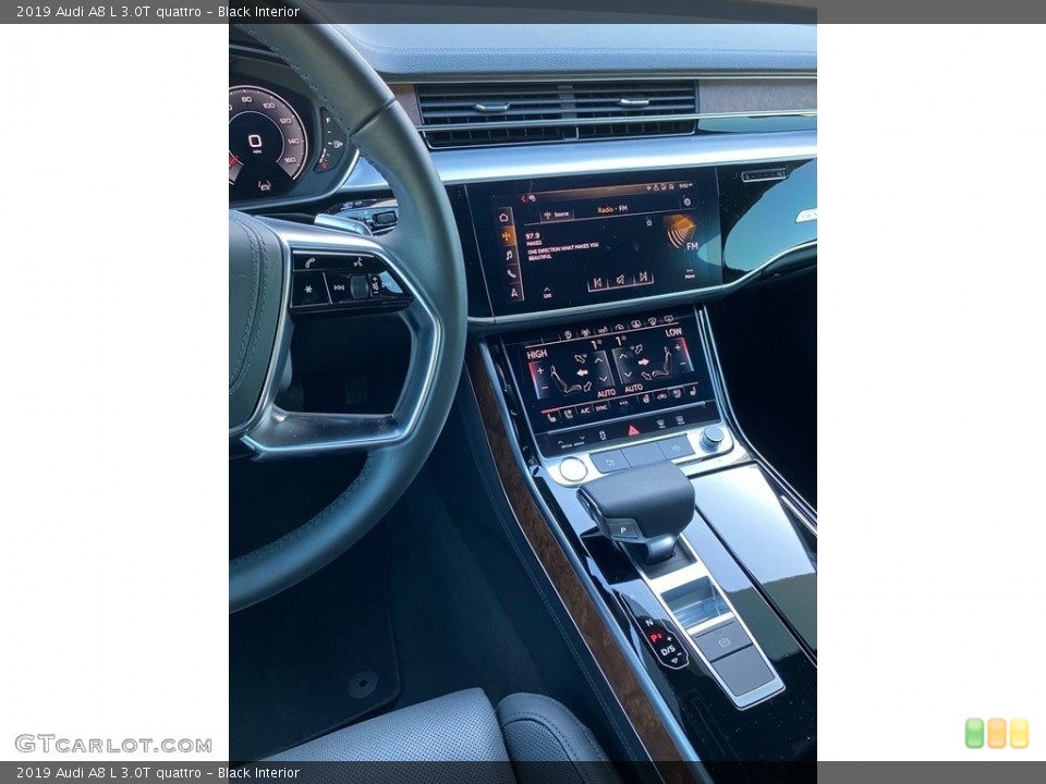 Black Interior Controls for the 2019 Audi A8 L 3.0T quattro #140157648