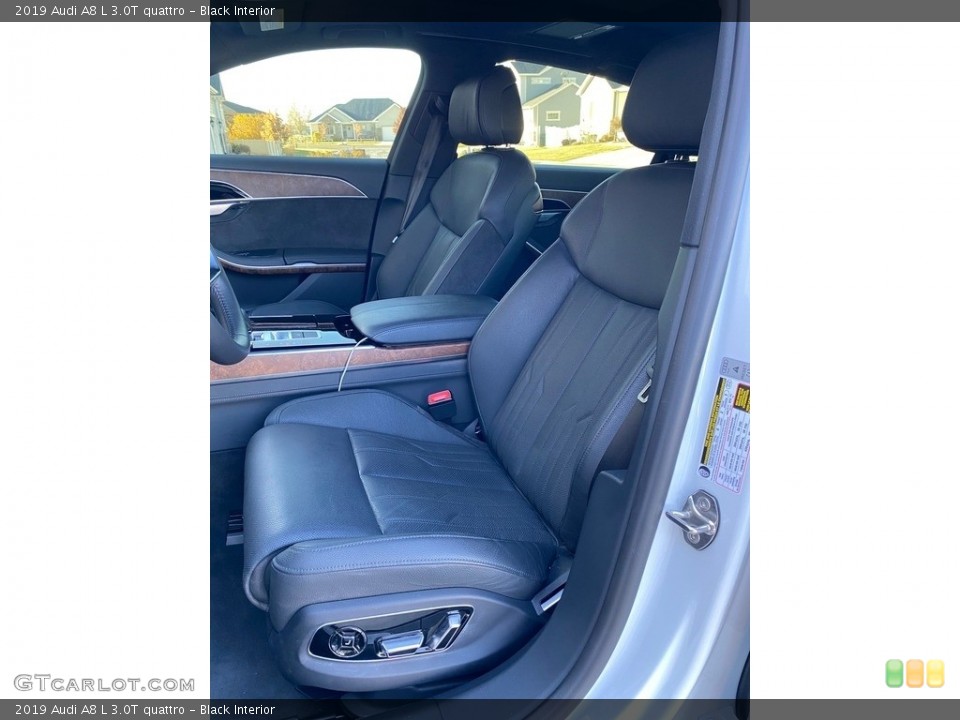 Black Interior Front Seat for the 2019 Audi A8 L 3.0T quattro #140157756