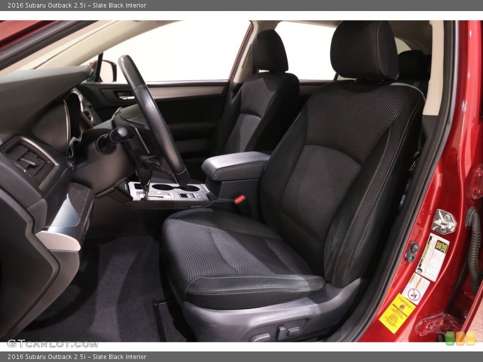 Slate Black Interior Front Seat for the 2016 Subaru Outback 2.5i #140158719
