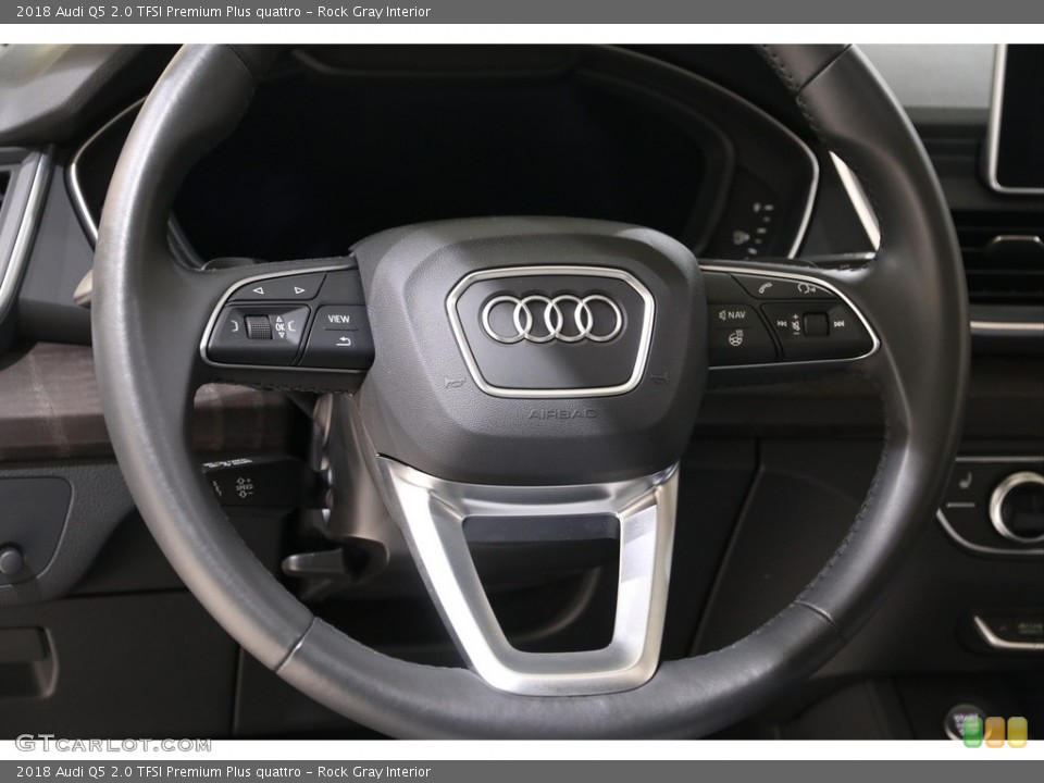 Rock Gray Interior Steering Wheel for the 2018 Audi Q5 2.0 TFSI Premium Plus quattro #140163606