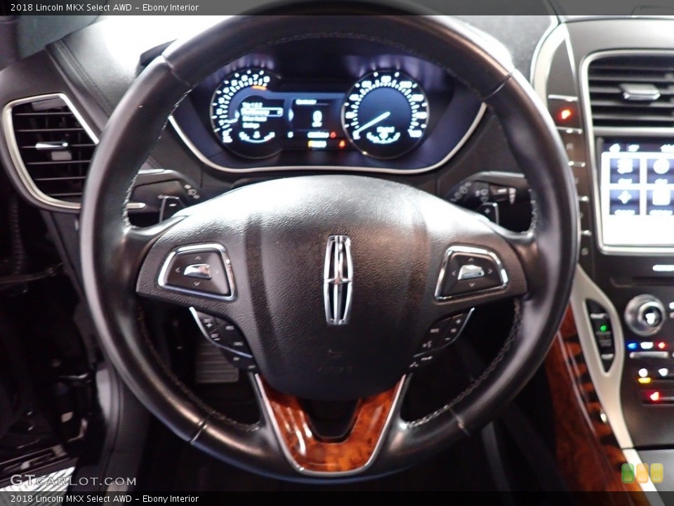 Ebony Interior Steering Wheel for the 2018 Lincoln MKX Select AWD #140168601