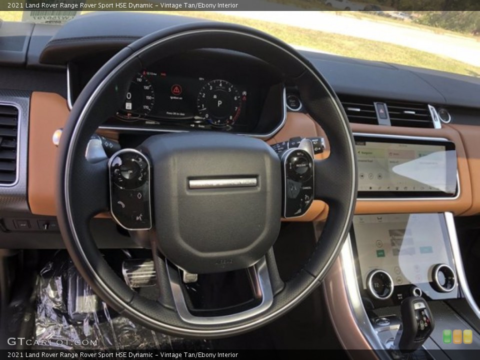 Vintage Tan/Ebony Interior Steering Wheel for the 2021 Land Rover Range Rover Sport HSE Dynamic #140169642