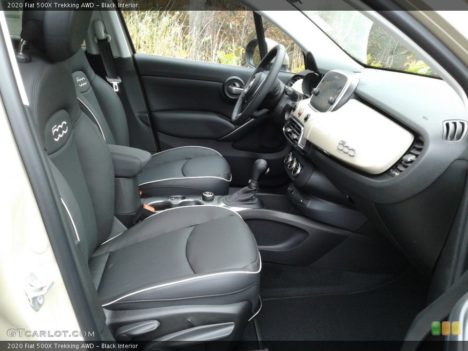 Black Interior Front Seat for the 2020 Fiat 500X Trekking AWD #140169735