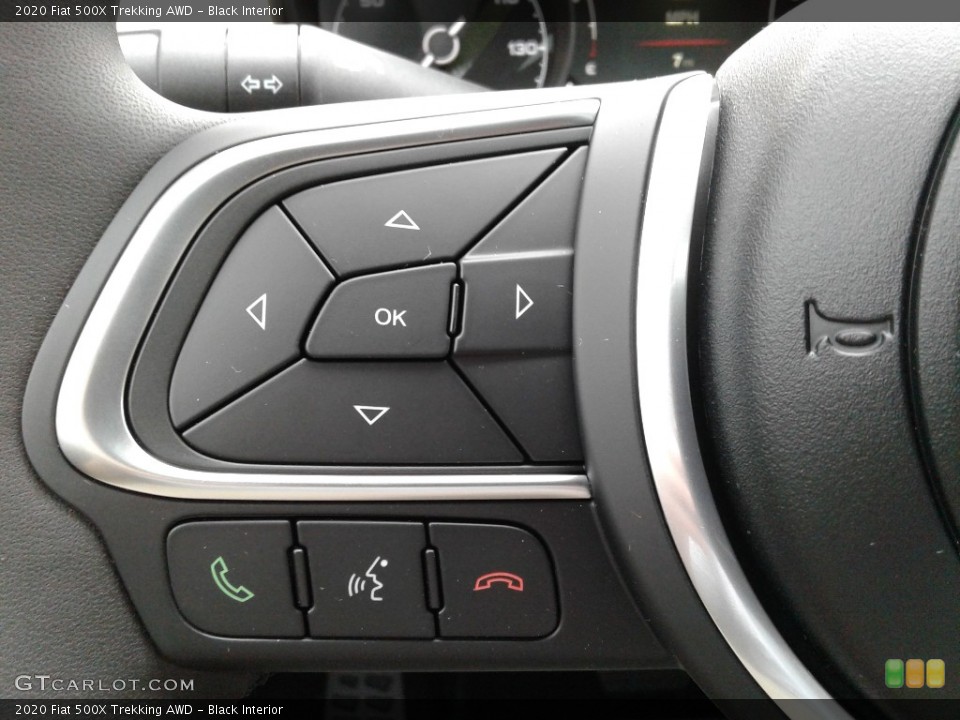 Black Interior Steering Wheel for the 2020 Fiat 500X Trekking AWD #140169777