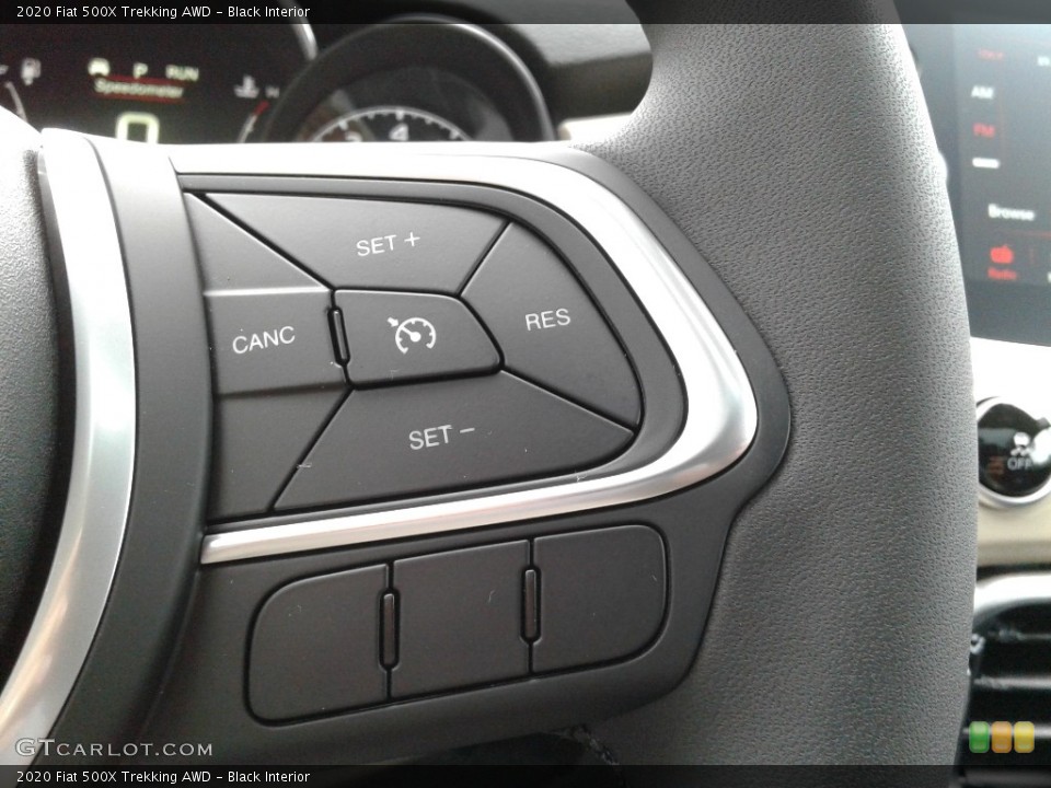 Black Interior Steering Wheel for the 2020 Fiat 500X Trekking AWD #140169804
