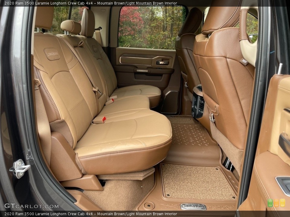 Mountain Brown/Light Mountain Brown Interior Rear Seat for the 2020 Ram 3500 Laramie Longhorn Crew Cab 4x4 #140172039