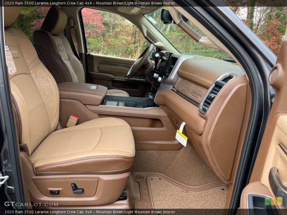 Mountain Brown/Light Mountain Brown Interior Front Seat for the 2020 Ram 3500 Laramie Longhorn Crew Cab 4x4 #140172093
