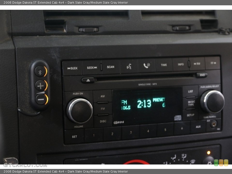 Dark Slate Gray/Medium Slate Gray Interior Audio System for the 2008 Dodge Dakota ST Extended Cab 4x4 #140173180