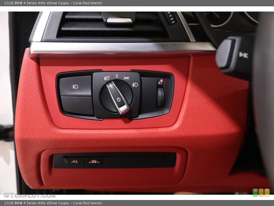 Coral Red Interior Controls for the 2018 BMW 4 Series 440i xDrive Coupe #140174526