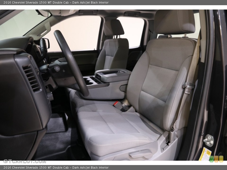Dark Ash/Jet Black Interior Front Seat for the 2016 Chevrolet Silverado 1500 WT Double Cab #140175471
