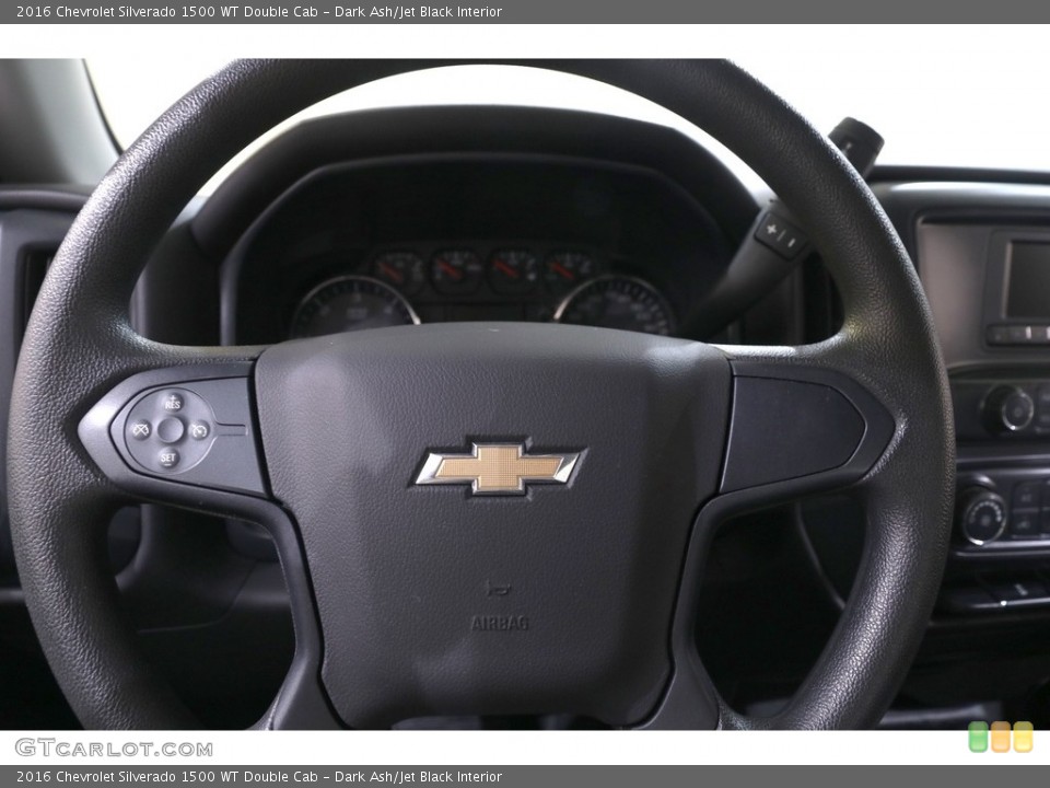 Dark Ash/Jet Black Interior Steering Wheel for the 2016 Chevrolet Silverado 1500 WT Double Cab #140175494