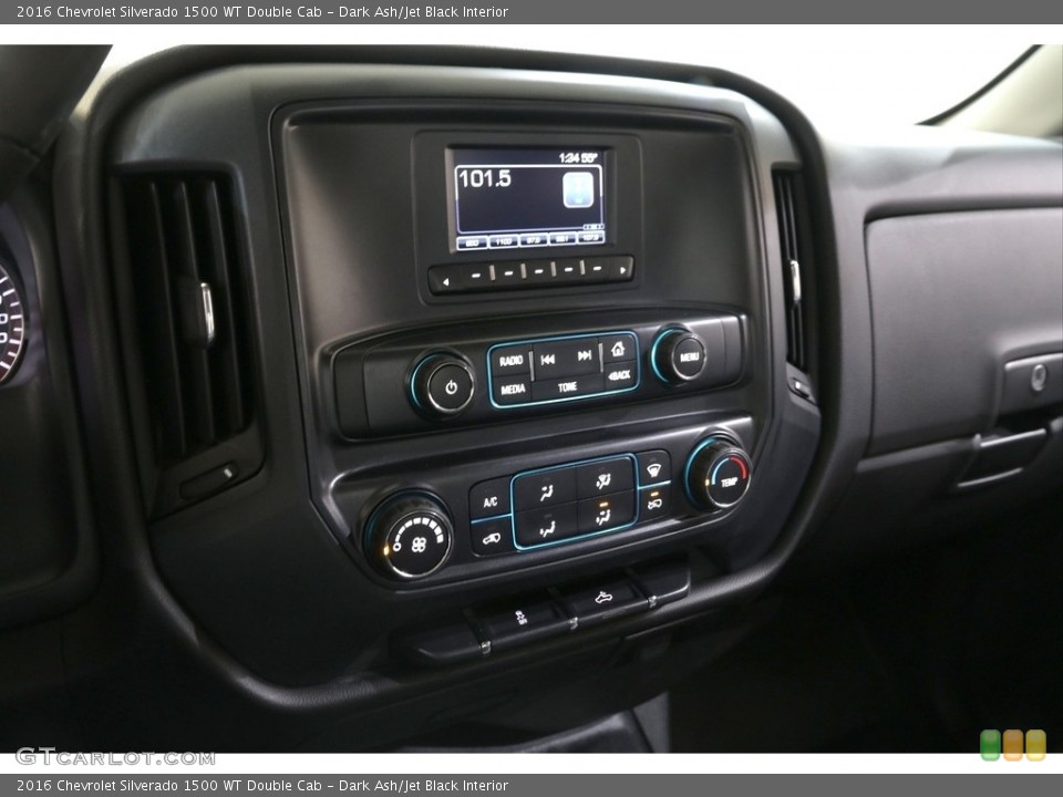 Dark Ash/Jet Black Interior Controls for the 2016 Chevrolet Silverado 1500 WT Double Cab #140175548