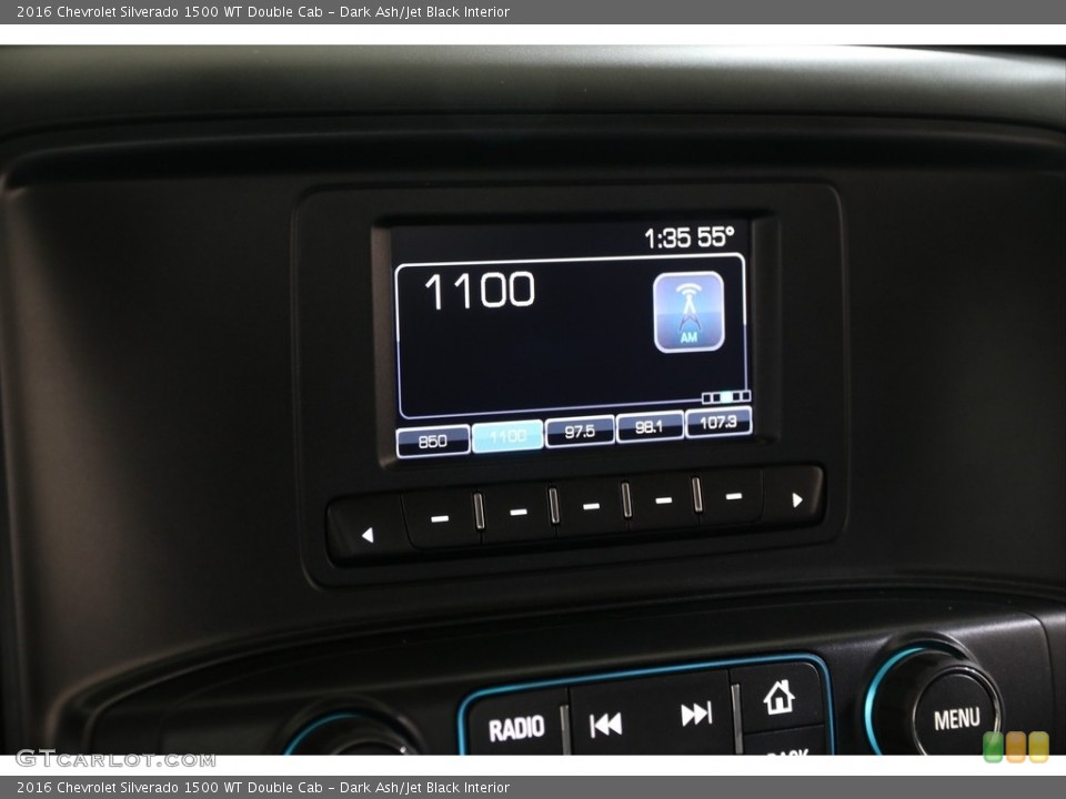 Dark Ash/Jet Black Interior Audio System for the 2016 Chevrolet Silverado 1500 WT Double Cab #140175572