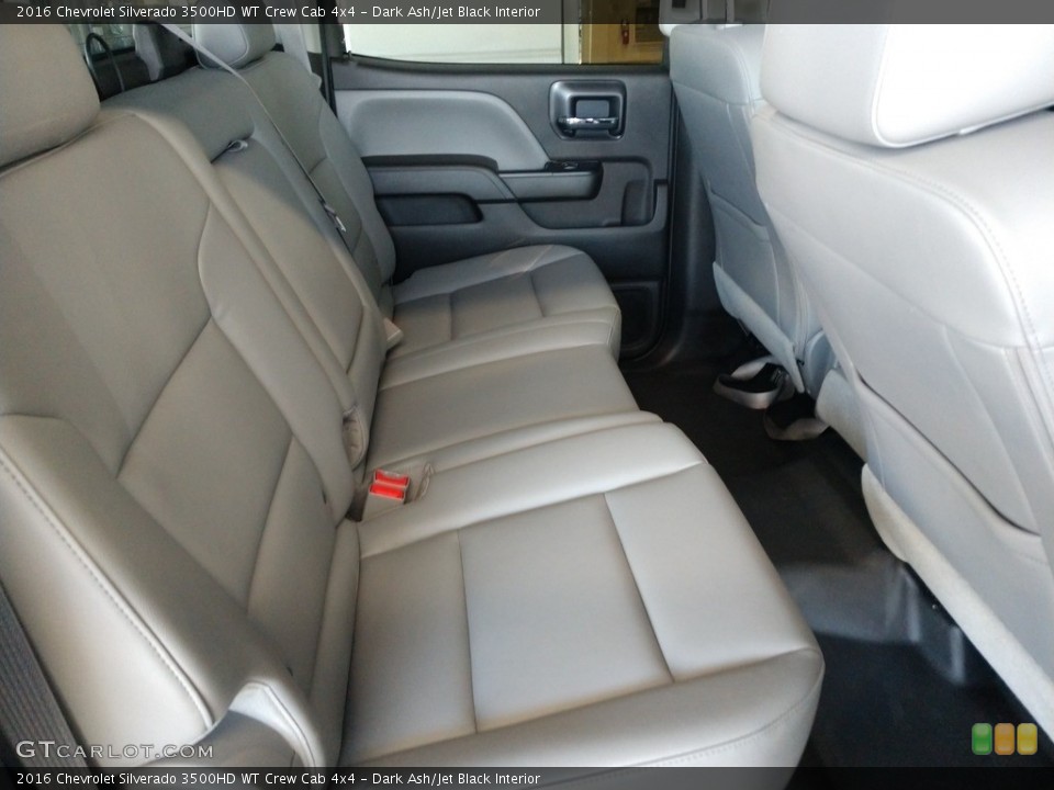 Dark Ash/Jet Black Interior Rear Seat for the 2016 Chevrolet Silverado 3500HD WT Crew Cab 4x4 #140175893