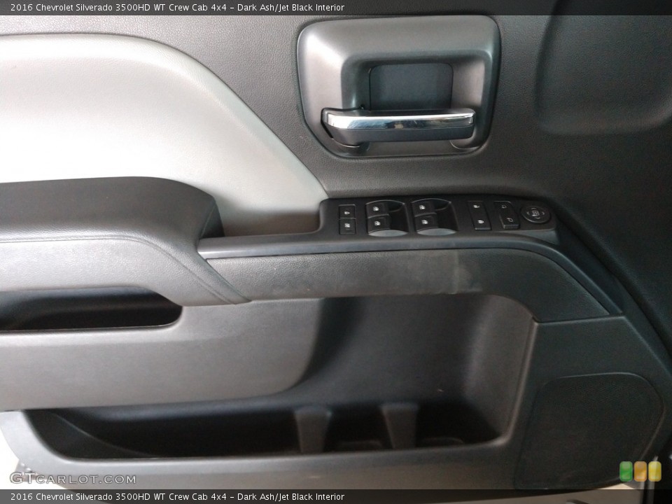 Dark Ash/Jet Black Interior Door Panel for the 2016 Chevrolet Silverado 3500HD WT Crew Cab 4x4 #140175917