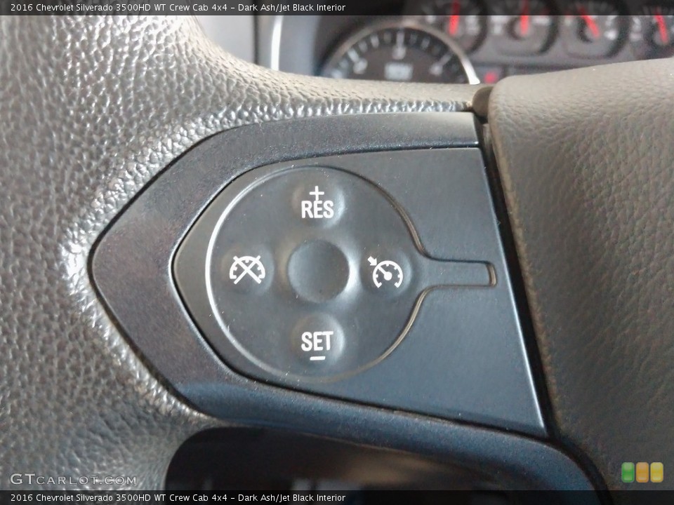 Dark Ash/Jet Black Interior Steering Wheel for the 2016 Chevrolet Silverado 3500HD WT Crew Cab 4x4 #140175995