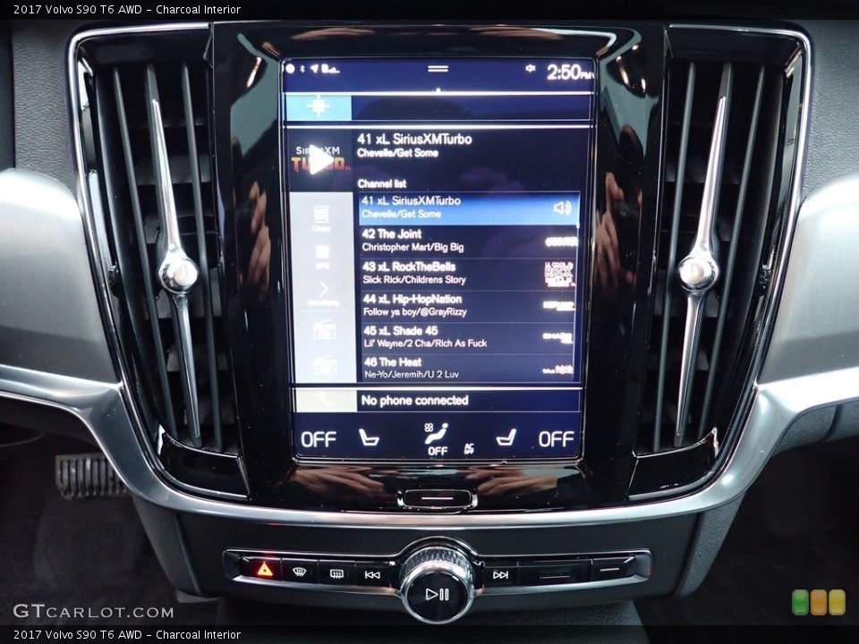 Charcoal Interior Controls for the 2017 Volvo S90 T6 AWD #140177285