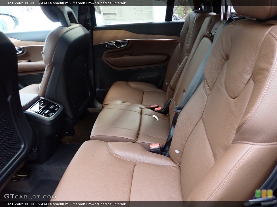Maroon Brown/Charcoal Interior Rear Seat for the 2021 Volvo XC90 T6 AWD Momentum #140179019