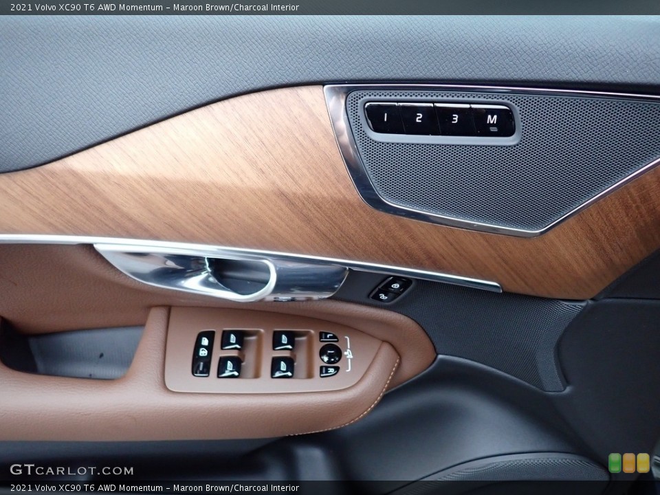 Maroon Brown/Charcoal Interior Door Panel for the 2021 Volvo XC90 T6 AWD Momentum #140179067