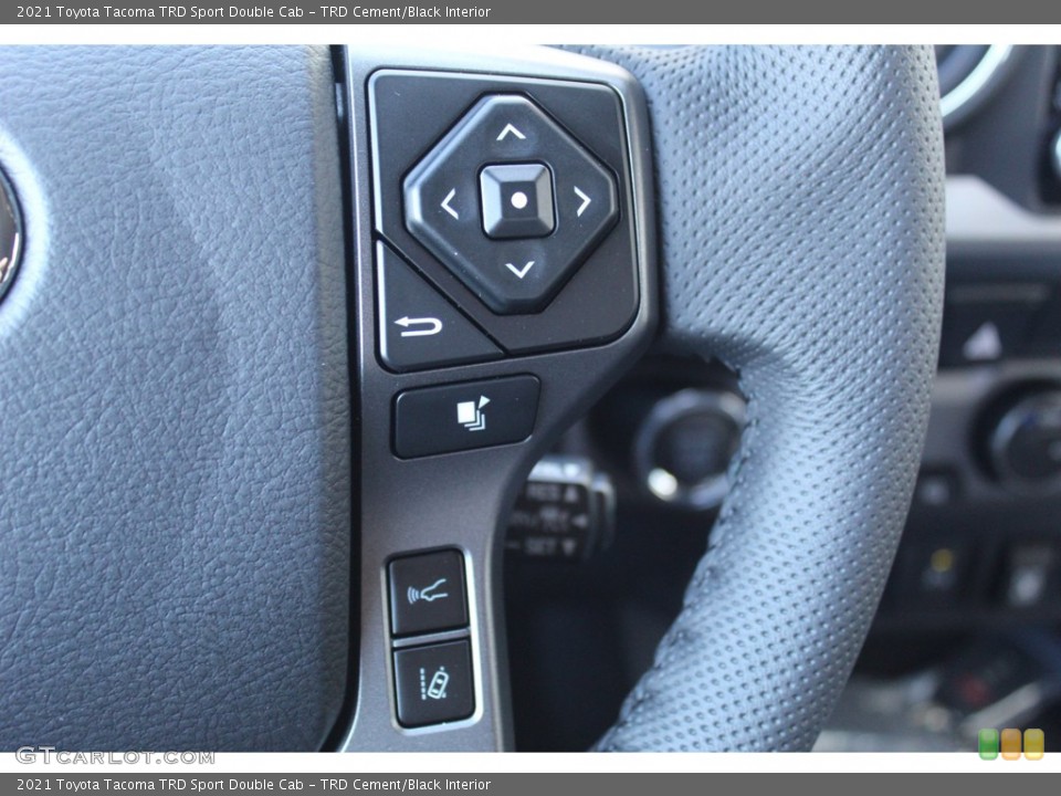 TRD Cement/Black Interior Steering Wheel for the 2021 Toyota Tacoma TRD Sport Double Cab #140179871