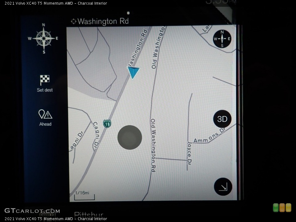 Charcoal Interior Navigation for the 2021 Volvo XC40 T5 Momentum AWD #140179928