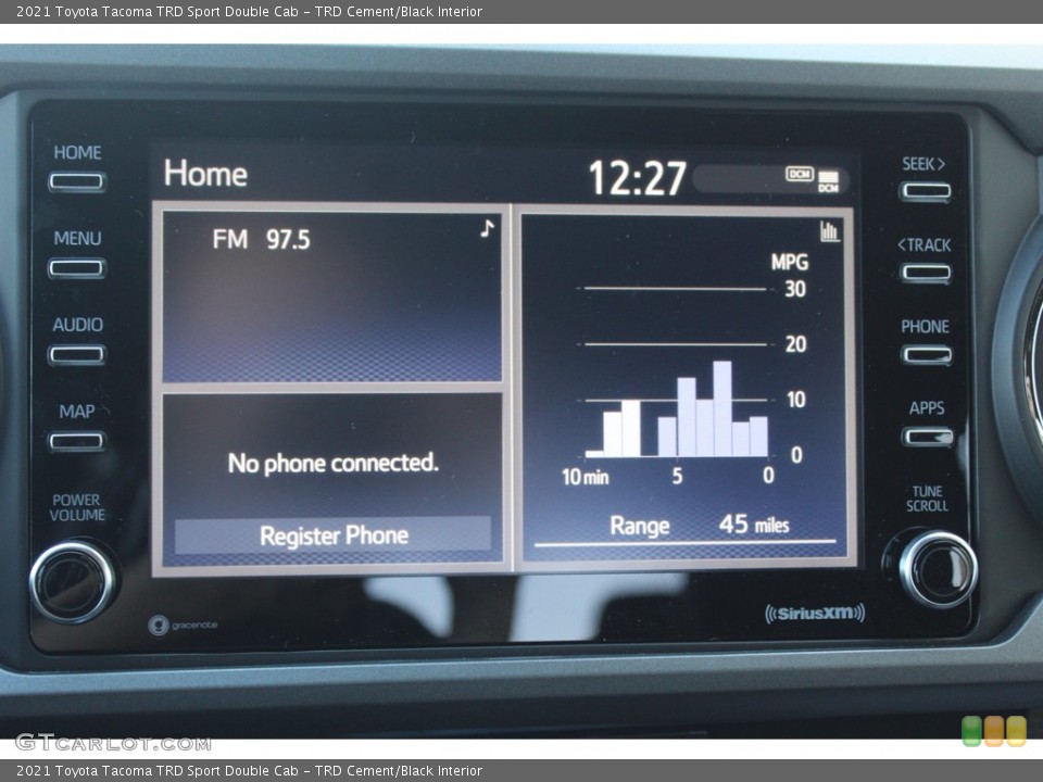 TRD Cement/Black Interior Controls for the 2021 Toyota Tacoma TRD Sport Double Cab #140179940