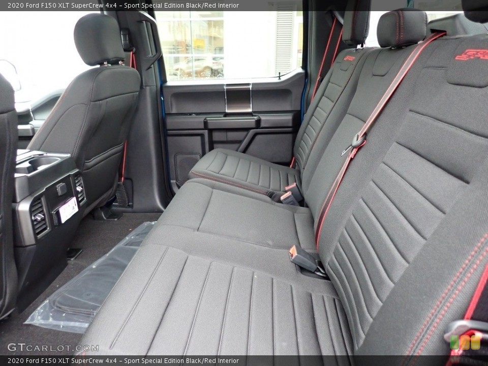 Sport Special Edition Black/Red Interior Rear Seat for the 2020 Ford F150 XLT SuperCrew 4x4 #140180954