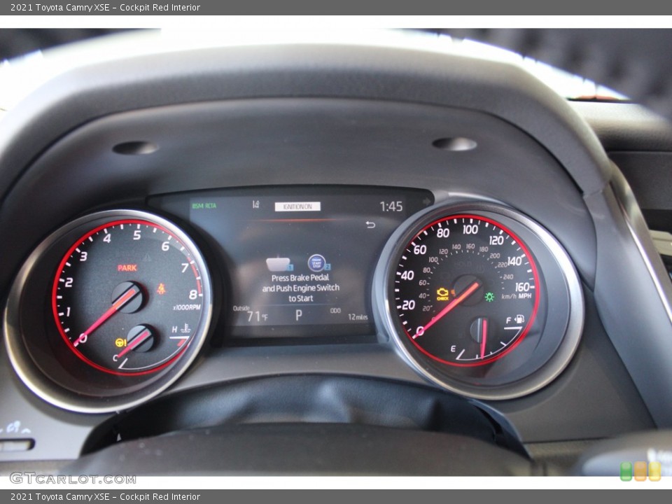 Cockpit Red Interior Gauges for the 2021 Toyota Camry XSE #140181557