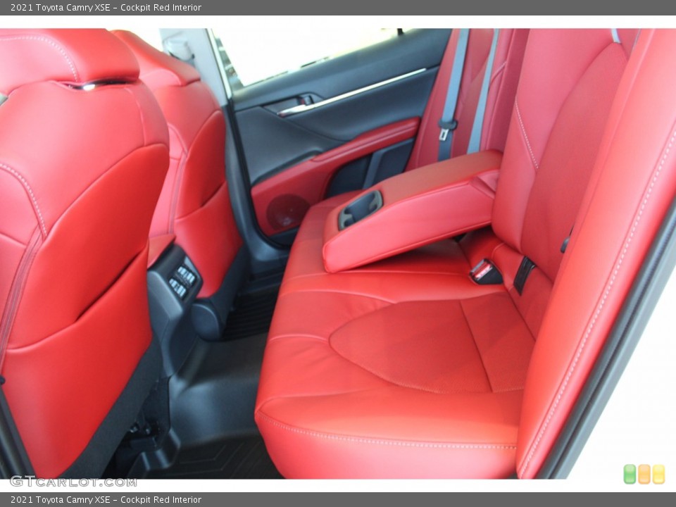 Cockpit Red Interior Rear Seat for the 2021 Toyota Camry XSE #140181707