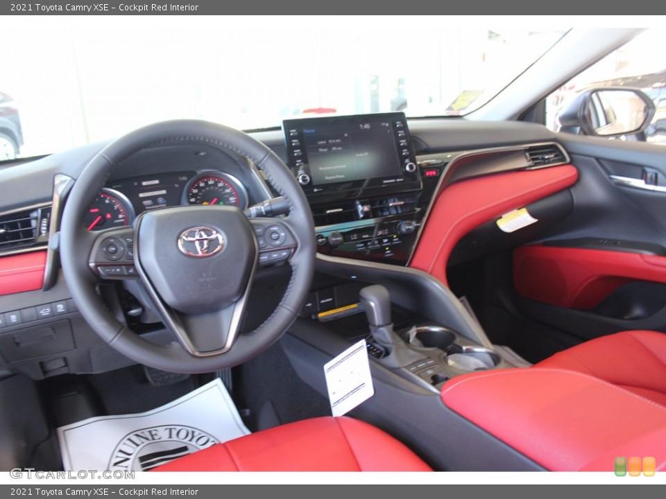 Cockpit Red Interior Front Seat for the 2021 Toyota Camry XSE #140181728